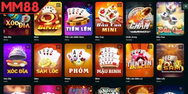 Top 10 game bài MM88
